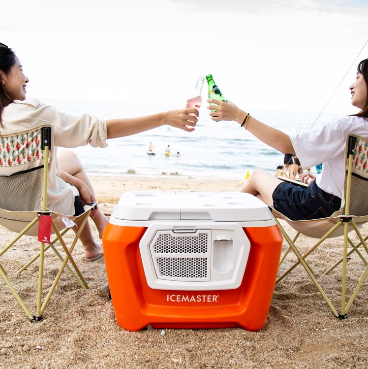 Enfriador con ruedas para almacenamiento de alimentos al aire libre 54L para playa