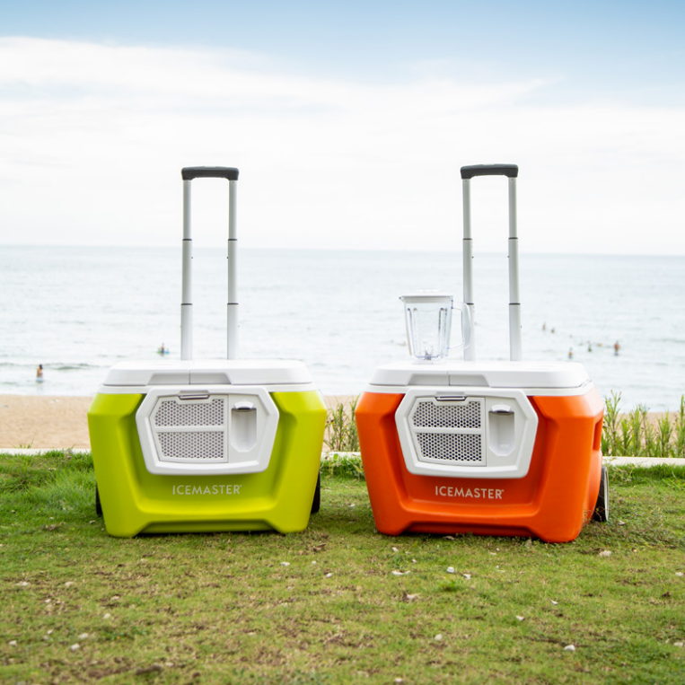 Enfriador con ruedas para almacenamiento de alimentos al aire libre 54L para playa